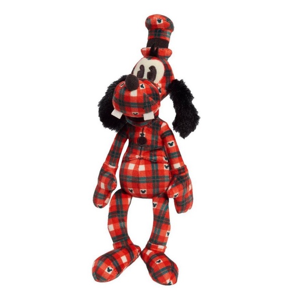 Disney100 Years of Wonder Retro Reimagined Plaid Fleece Plush Collector Set 5pk - Picture 3 of 11